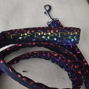 Rainbow Music Note Dog Leash